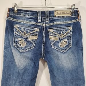 Rock Revival Lyon Women's Size 29 Easy Bootcut Jeans